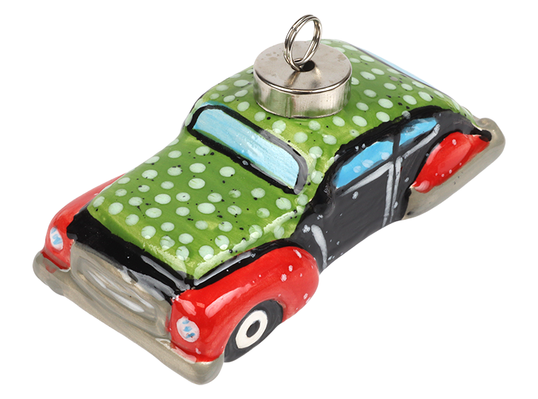 Bisque Retro Rider Ornament (Case of 12)