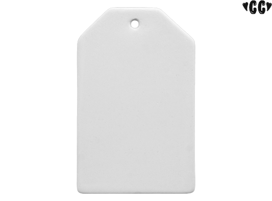 Bisque Gift Tag Ornament (Case of 24)