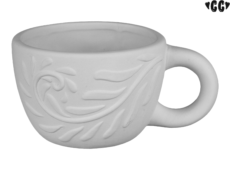 Bisque Swirly Petals Mug (Case of 6)