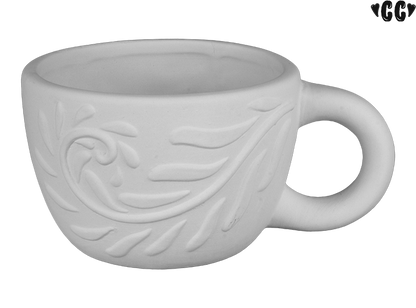 Bisque Swirly Petals Mug (Case of 6)