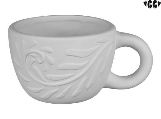 Bisque Swirly Petals Mug (Case of 6)
