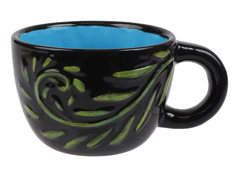 Bisque Swirly Petals Mug (Case of 6)