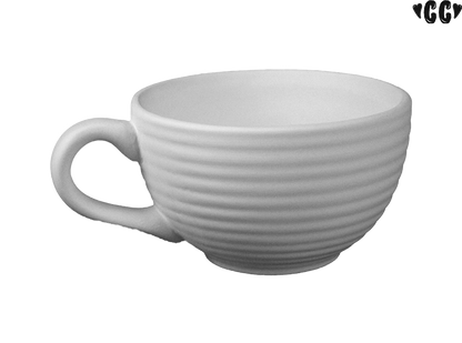 Bisque Coiled Latte Cup (Case of 4)