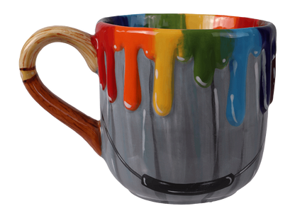 Bisque Rainbow Drip Mug (Case of 4)