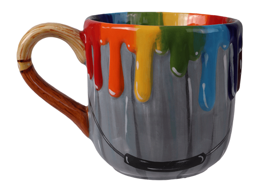 Bisque Rainbow Drip Mug (Case of 4)