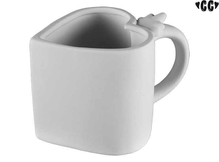 Bisque Chunky Heart Mug (Case of 6)