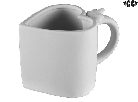 Bisque Chunky Heart Mug (Case of 6)