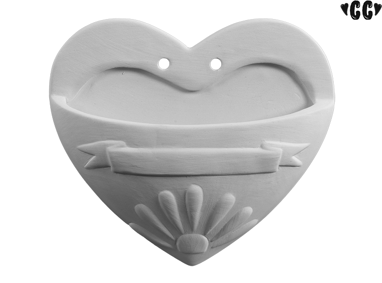 Bisque Mi Amor Wall Pocket (Case of 8)