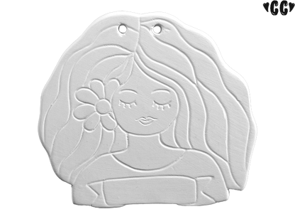 Bisque Happy Chica Wall Plaque (Case of 8)