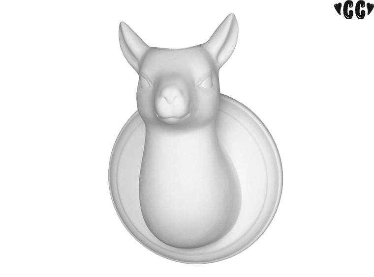 Bisque Mounted Llama Planter (Case of 2)