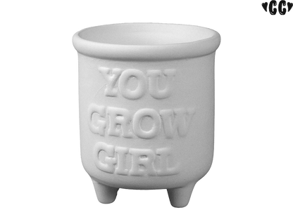 Bisque You Grow Girl Planter (Case of 4)