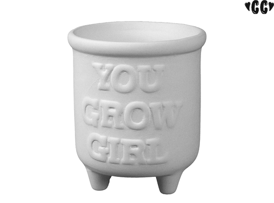 Bisque You Grow Girl Planter (Case of 4)