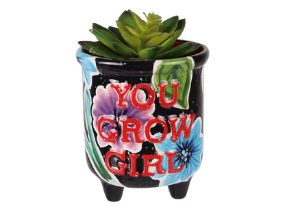 Bisque You Grow Girl Planter (Case of 4)