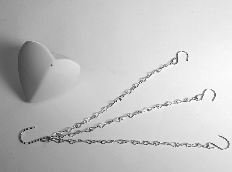 Bisque Hanging Heart Air Planter (Case of 6)