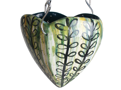 Bisque Hanging Heart Air Planter (Case of 6)