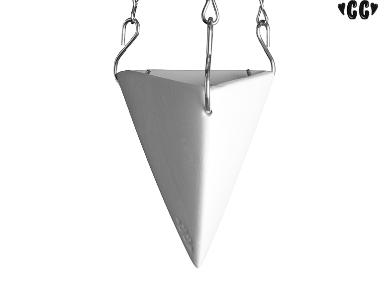 Bisque Hanging Triangle Air Planter (Case of 6)