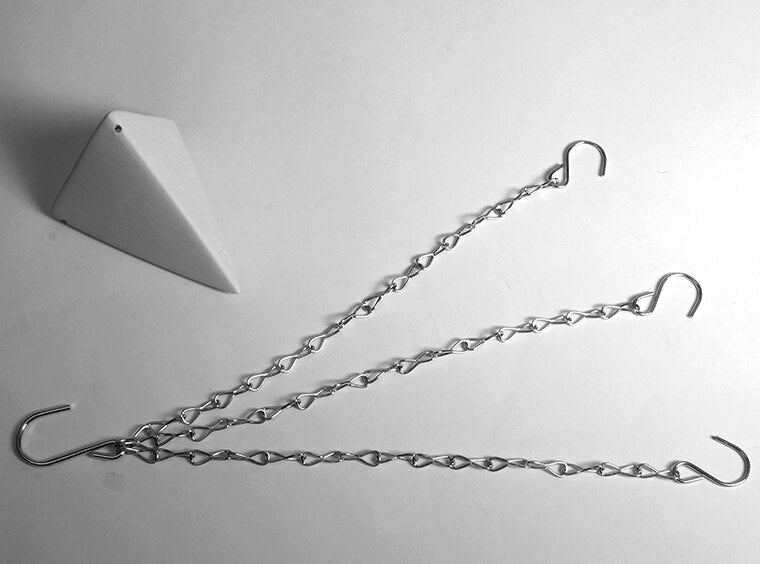 Bisque Hanging Triangle Air Planter (Case of 6)