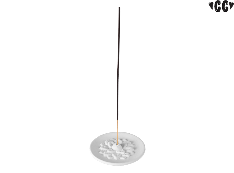 Bisque Luisa's Lotus Incense Dish (Case of 8)