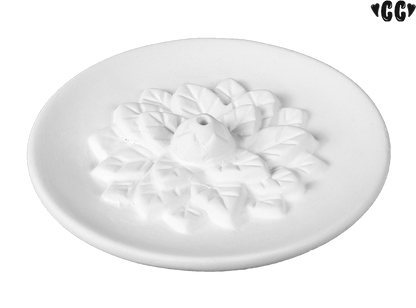Bisque Luisa's Lotus Incense Dish (Case of 8)