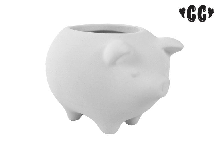 Bisque This Little Piggy Planter (Case of 12)