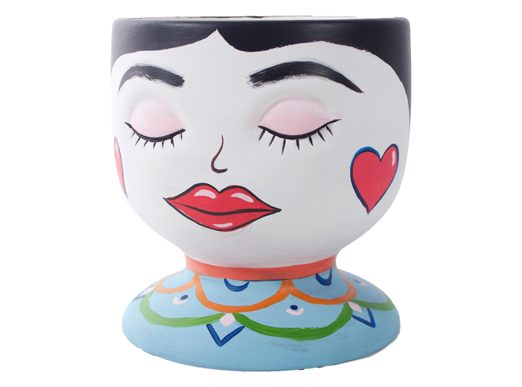 Bisque Medium Face Planter (Case of 4)