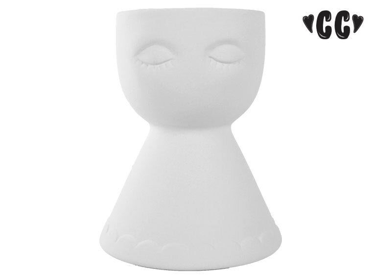 Bisque Large Face Planter (Case of 4)