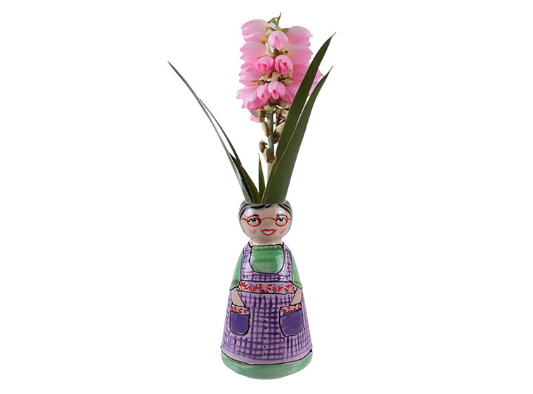 Bisque Peg Vase (Case of 4)
