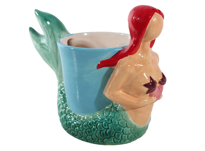 Bisque Mermaid Planter (Case of 4)