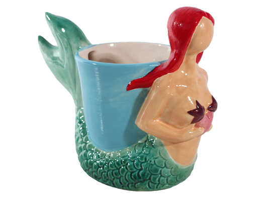 Bisque Mermaid Planter (Case of 4)