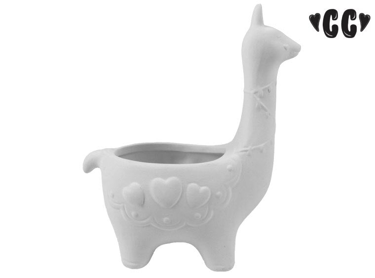 Bisque Llama Planter (Case of 4)