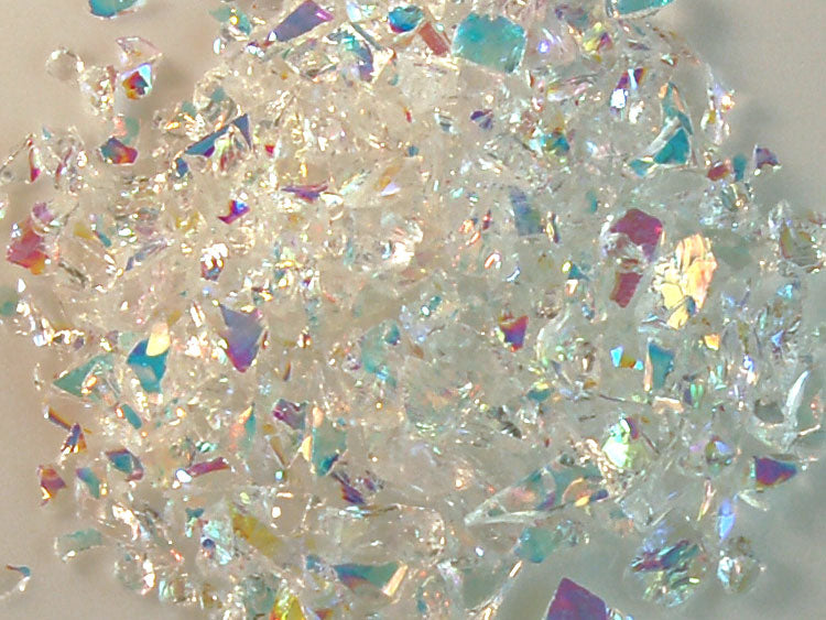 Ice - Rainbow Dichro Opalescent Frit (Case of 1)