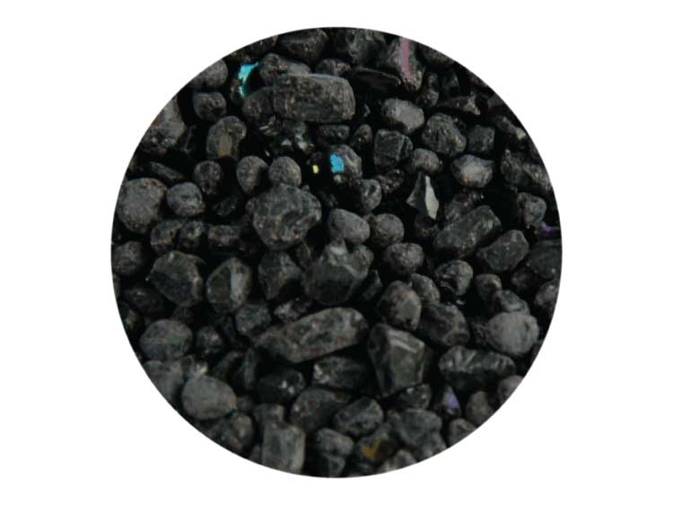 Black Iridescent Frit - Coarse (Case of 1)