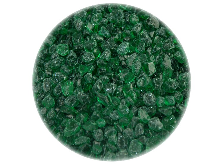 Medium Green Transparent Frit - Coarse (Case of 1)