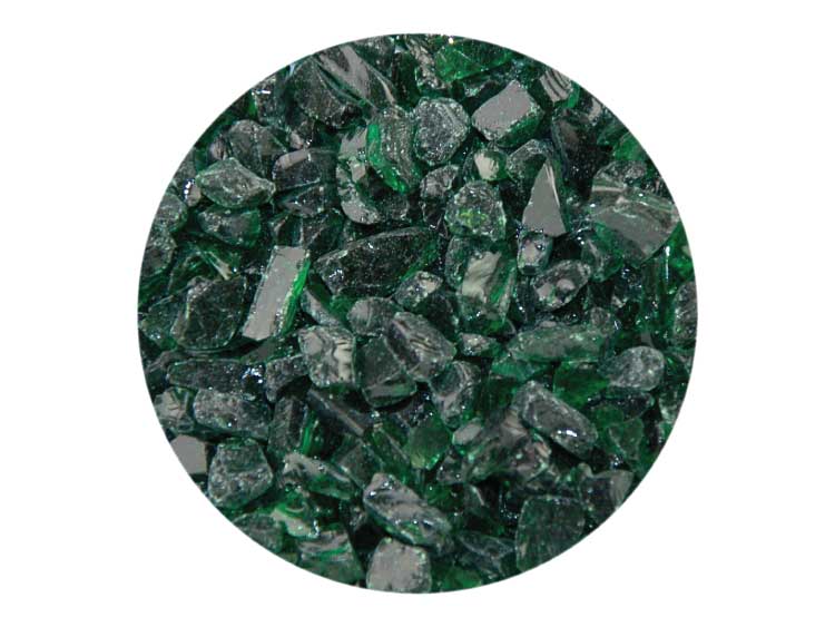 Dark Green Transparent Frit - Coarse (Case of 1)