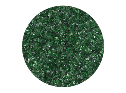 Carolina Frit Dark Green Iridescent - Medium - 20 Ounces (Case of 1)