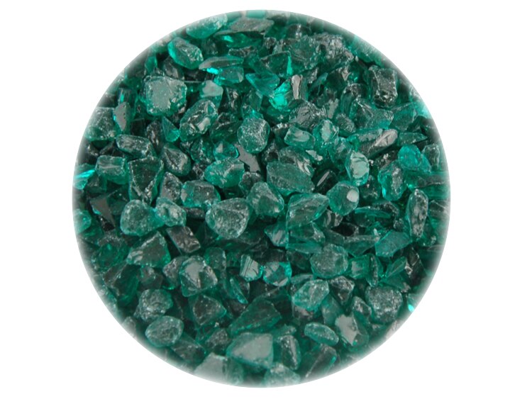 Teal Transparent Frit - Coarse (Case of 1)