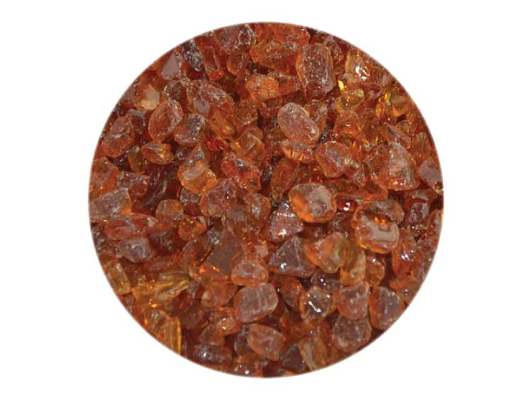 Medium Amber Transparent Frit - Coarse (Case of 1)