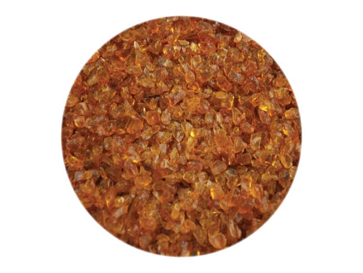 Medium Amber Transparent Frit - Medium (Case of 1)