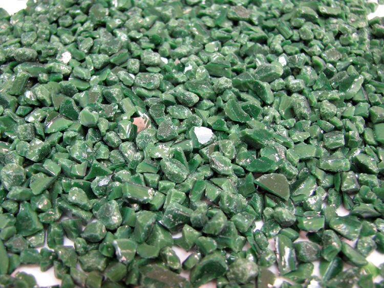 Dark Green Opalescent Frit - Coarse (Case of 1)