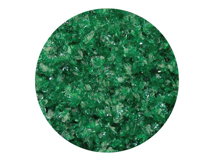 Dark Green Opalescent Frit - Medium (Case of 1)