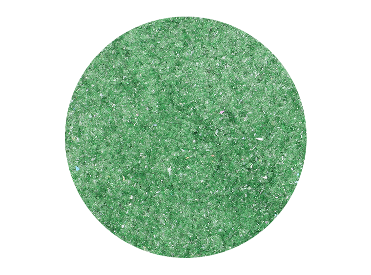 Carolina Frit Dark Green Iridescent - Fine - 8 Ounces (Case of 1)