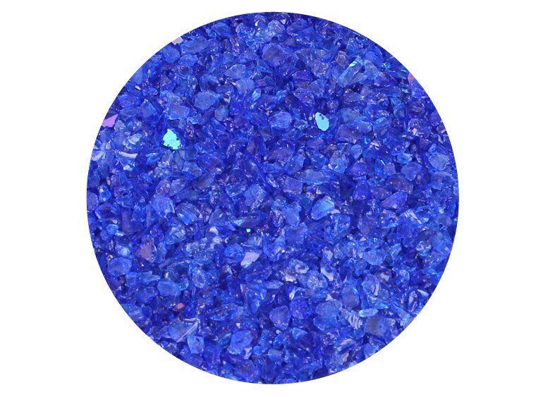 Dark Blue Iridescent Frit - Medium (Case of 1)