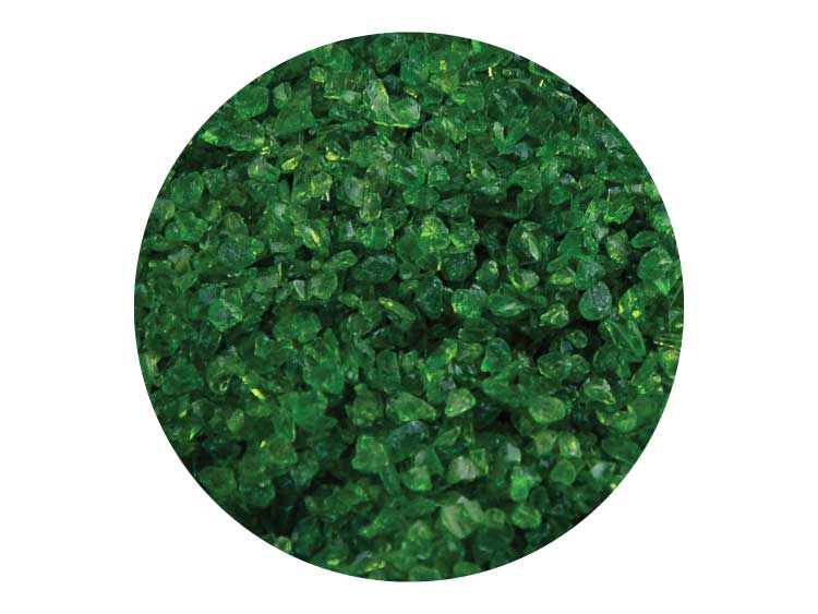 Moss Green Transparent Frit - Medium (Case of 1)