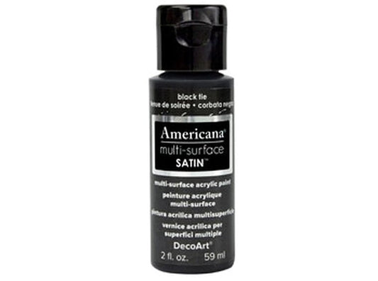 Black Tie Satin Acrylic (Case of 1)