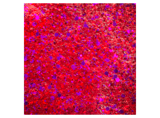 Red Nebula Glitter Acrylic (Case of 1)