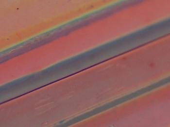 Rainbow Clear Noodle - Dichroic Glass (Case of 1)
