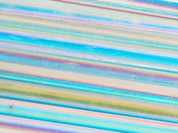 Rainbow Clear Stringer - Dichroic Glass (Case of 1)