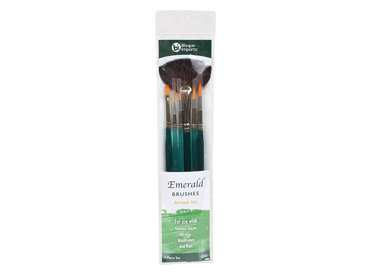 Emerald Artisan Brush Set (Case of 1)