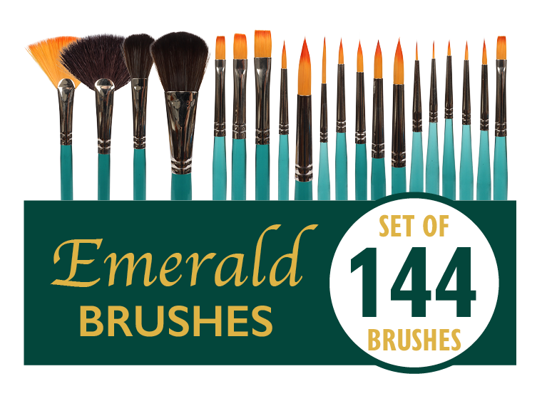 Emerald Brush Set 144 (Case of 1)