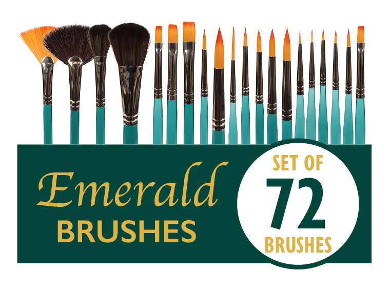 Emerald Brush Set 72 (Case of 1)